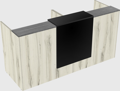 Shared u-shaped reception desks