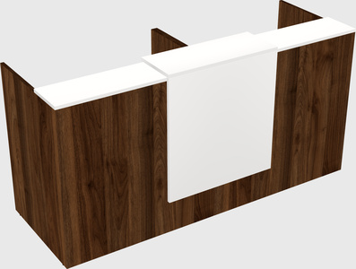 Shared u-shaped reception desks