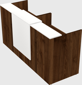 Shared u-shaped reception desks