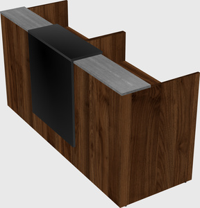 Shared u-shaped reception desks