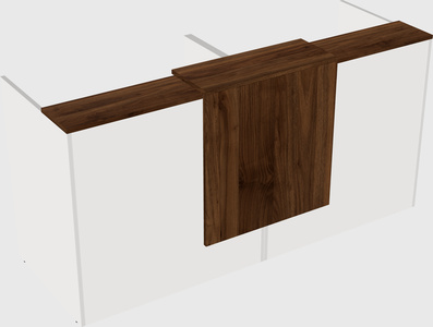 Shared u-shaped reception desks