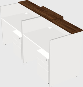 Shared u-shaped reception desks