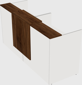 Shared u-shaped reception desks
