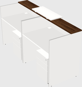Shared u-shaped reception desks