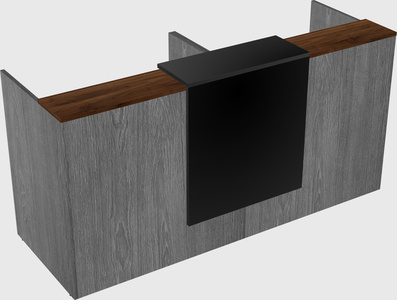 Shared u-shaped reception desks