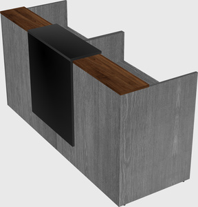 Shared u-shaped reception desks