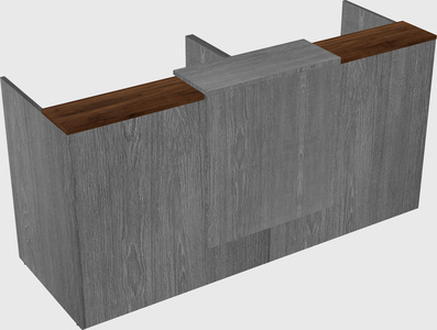 Shared u-shaped reception desks