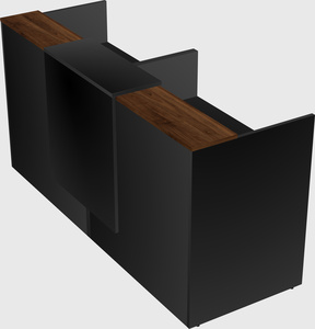 Shared u-shaped reception desks