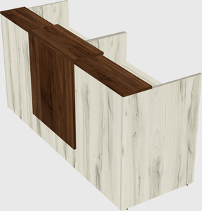 Shared u-shaped reception desks