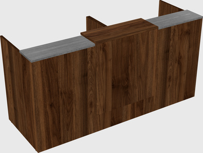 Shared u-shaped reception desks