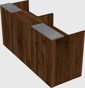 Shared u-shaped reception desks