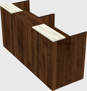 Shared u-shaped reception desks