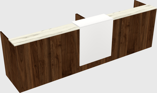 Shared u-shaped reception desks