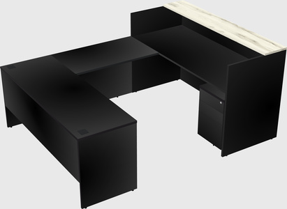 Comptoir d'accueil modulable