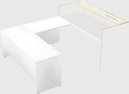 Comptoir d'accueil modulable