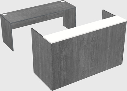 Comptoir d'accueil modulable