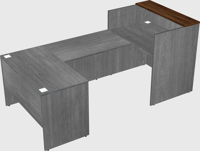 Comptoir d'accueil modulable
