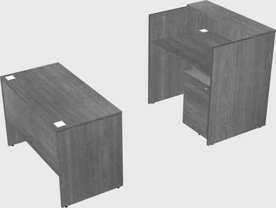 Comptoir d'accueil modulable