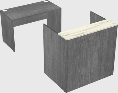 Comptoir d'accueil modulable