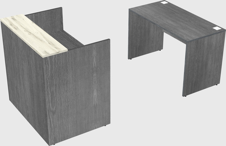 Comptoir d'accueil modulable