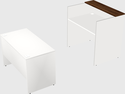 Comptoir d'accueil modulable