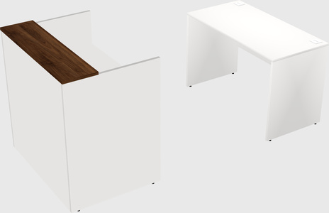 Comptoir d'accueil modulable