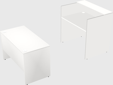 Comptoir d'accueil modulable