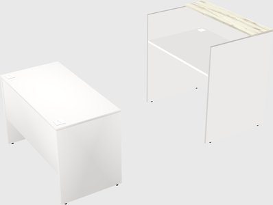 Comptoir d'accueil modulable