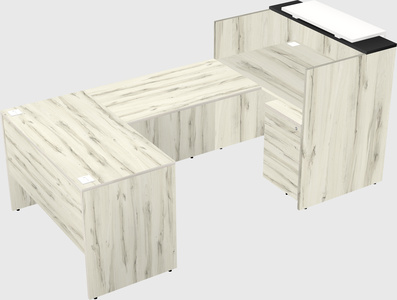 Comptoir d'accueil modulable