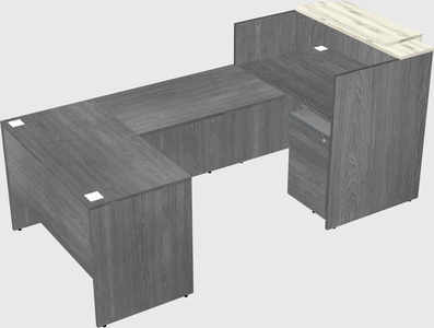 Comptoir d'accueil modulable