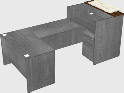 Comptoir d'accueil modulable