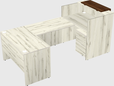 Comptoir d'accueil modulable