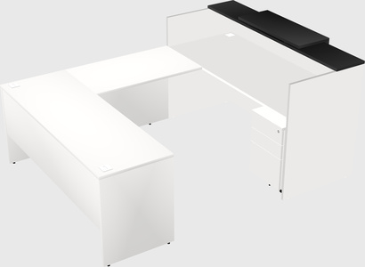 Comptoir d'accueil modulable