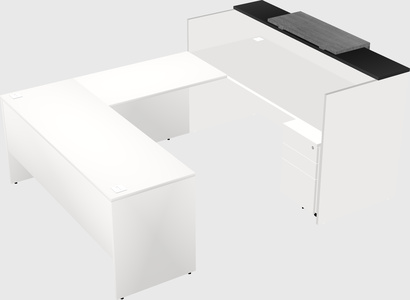 Comptoir d'accueil modulable