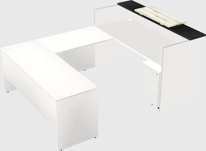 Comptoir d'accueil modulable