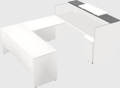 Comptoir d'accueil modulable
