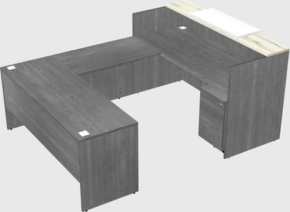 Comptoir d'accueil modulable
