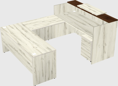 Comptoir d'accueil modulable