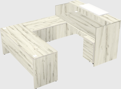 Comptoir d'accueil modulable