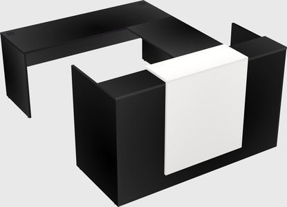 Comptoir d'accueil modulable