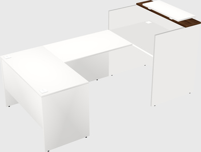 Comptoir d'accueil modulable