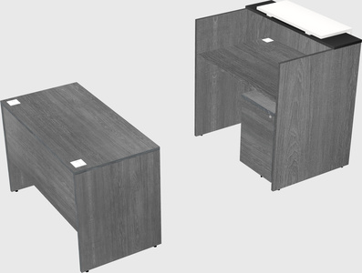 Comptoir d'accueil modulable