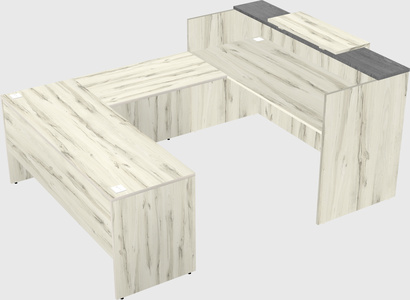 Comptoir d'accueil modulable