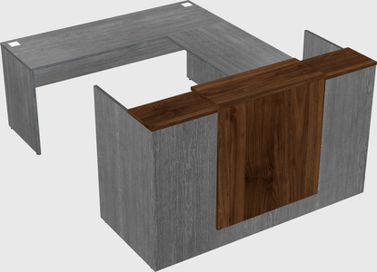 Comptoir d'accueil modulable