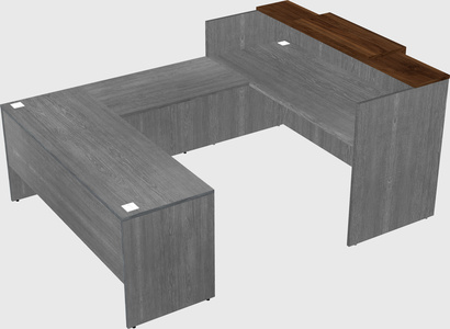 Comptoir d'accueil modulable