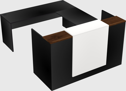 Comptoir d'accueil modulable