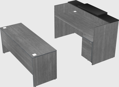 Comptoir d'accueil modulable
