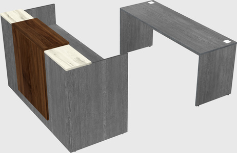 Comptoir d'accueil modulable