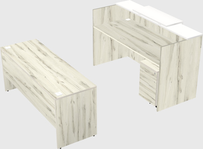 Comptoir d'accueil modulable