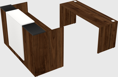 Comptoir d'accueil modulable